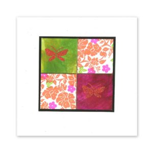 Posh Floral Flourish Quad Card